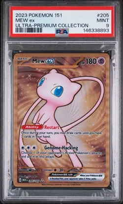 Pokemon Mew ex 205/165 Sv: Scarlet & Violet 151 Hyper Rare Holo PSA 9 - Image 1
