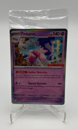 Pokemon Trading Card Game TCG Paldea Evolved Tinkaton 105/193 GameStop Stamped - Image 1