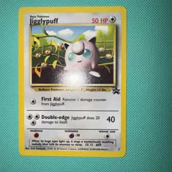 Pokemon TCG Jigglypuff Wizards Black Star Promo 7 Regular English Excellent Con - Image 1