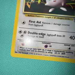 Pokemon TCG Jigglypuff Wizards Black Star Promo 7 Regular English Excellent Con - Image 3