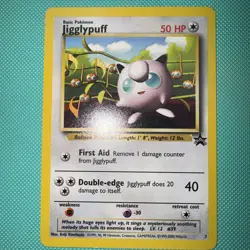 Pokemon TCG Jigglypuff Wizards Black Star Promo 7 Regular English Excellent Con - Image 5