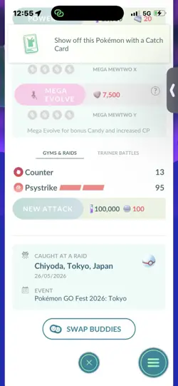 Pokemon Go Shiny Legendary Mewtwo ( High CP ) - Image 2