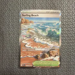 Pokemon: Surfing Beach 114/086 Ultra Rare M04: Chaos Rising (CRI) NM/M - Image 1
