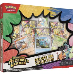Pokemon Mega Evolution Ascended Heroes First Partners Deluxe Pin Collection Box - Image 3