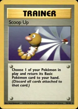 Pokemon Scoop Up Base Set 78/102 Light Play LP+ or Better - Image 1