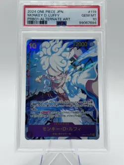 PSA 10 2024 MONKEY D. LUFFY PRB01 ALTERNATE ART #119 - Image 1