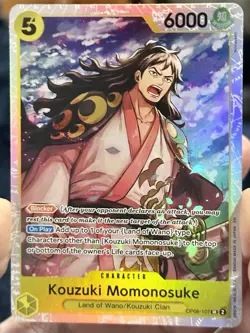 Kouzuki Momonosuke OP06-107 SR One Piece Wings of the Captain NM - Image 1