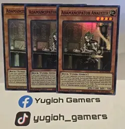 YUGIOH ADAMANCIPATOR ANALYZER X3 SUPER MP21 LIGHT PLAYED - Image 1