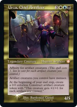 Urza, Chief Artificer (Display Commander) - Thick Stock Foil Mythic Commander... - Image 1