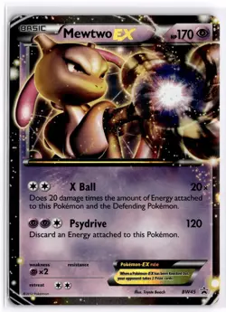 Pokemon TCG Mewtwo EX BW45 Black and White Black Star Promo NM - Image 1
