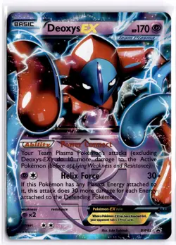 Pokemon TCG Deoxys EX (Team Plasma) - BW82 Black and White Black Star Promo NM - Image 1