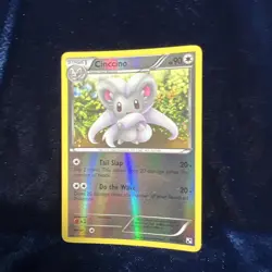 Cinccino 89/114 Black & White Base Set Reverse Holo Rare Pokemon Card - Image 5