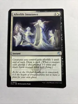 Afterlife Insurance - Ravnica: Clue Edition MTG Plus Bonus Rare!!! - Image 1