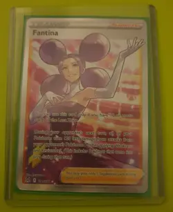 Pokemon TCG Trading Card Fantina 191/196 Lost Origin Full Art Waifu Rare NM - Image 1
