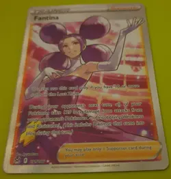 Pokemon TCG Trading Card Fantina 191/196 Lost Origin Full Art Waifu Rare NM - Image 2