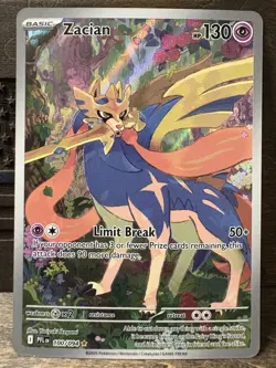Zacian 100/094 Pokemon TCG Phantasmal Flames Art Card - Image 1