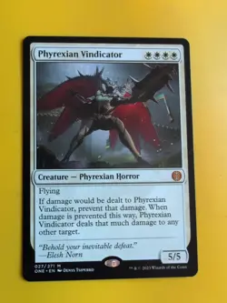 Phyrexian Vindicator. Phyrexian Horror. Mythin ONE Magic the Gathering Card. - Image 1