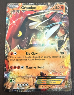 Groudon Pokemon Card - EX XY42 XY Promos Black Star Promo NM RARE - Image 1