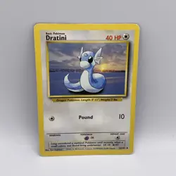 Dratini 26/102 base set pokemon card - Image 1
