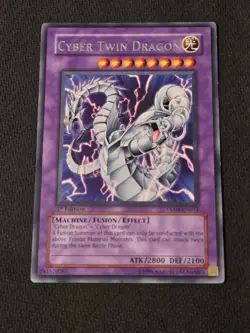 Cyber Twin Dragon DP04-EN011 Rare 1st Edition NM Yugioh - Image 1