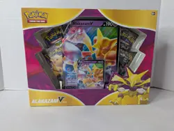 2021 Pokemon TCG Alakazam V Box Sword & Shield Sun & Moon 4 Packs New Sealed 820650807480 - Image 1