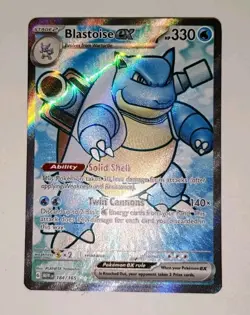 Blastoise EX - 184/165 SV: Scarlet & Violet 151 Pokemon TCG NM - Image 2