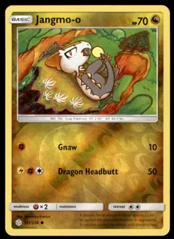 Jangmo-o 161/236 Common Cosmic Eclipse Pokemon Reverse Holo Lightly Played - Image 1