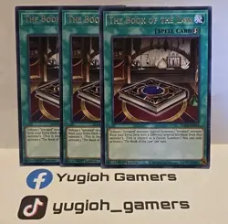 YUGIOH THE BOOK OF THE LAW X3 GEIM RARE LIGHT PLAYED - Image 1