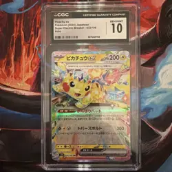 Pokemon Pikachu ex 033/106 Super Electric Breaker Holo CGC 10 Japanese - Image 1