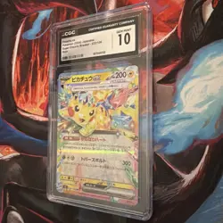 Pokemon Pikachu ex 033/106 Super Electric Breaker Holo CGC 10 Japanese - Image 3