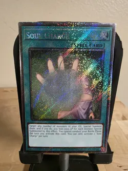 Yugioh! Soul Charge - RA04-EN222 - Platinum Secret Rare - 1st Edition Near Mint, - Image 1