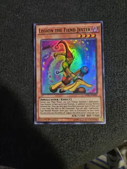 Legion the Fiend Jester - DPBC-EN003 - Super Rare - 1st Edition NM YuGiOh! Duel - Image 1