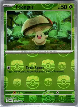 Foongus (Master Ball) 010/086 SV: Black Bolt - Pokemon Card - NM - Image 1