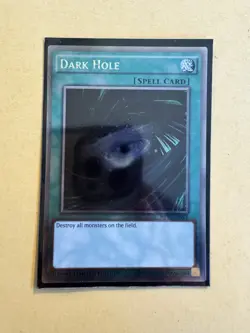 Yu-Gi-Oh TCG Dark Hole Limited Edition Platinum Rare Card NKRT-EN024 - Image 1