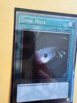 Yu-Gi-Oh TCG Dark Hole Limited Edition Platinum Rare Card NKRT-EN024 - Image 3