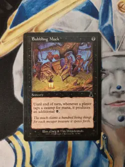 Bubbling Muck MTG Urza's Destiny Black Common Sorcery Heavily Played x1 BM2 - Image 1