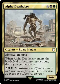 Alpha Deathclaw - 91 - Universes Beyond: Fallout - NM - Image 1
