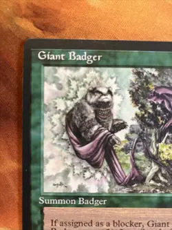 MTG Giant Badger HarperPrism Book Promo Green Rare Near-Mint!! - Image 3