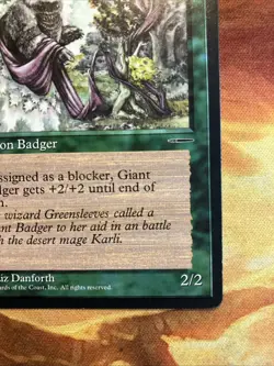MTG Giant Badger HarperPrism Book Promo Green Rare Near-Mint!! - Image 5