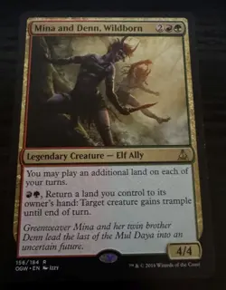 Mina and Denn, Wildborn - Oath of the Gatewatch Magic the Gathering MTG - Image 1