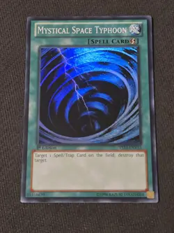 Mystical Space Typhoon YS13-ENV12 Super Rare 1st Edition NM Yugioh - Image 1