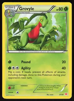 Grovyle 27/30 XY Trainer Kit Latias Pokemon Lightly Played - Image 1