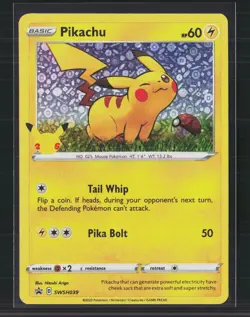 Pokemon 2020 Sword & Shield Pikachu General mills #SWSH039 - Image 1