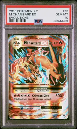 PSA 10 M Charizard EX 13/108 - 🌊 Evolutions Pokemon TCG 🖤 - GEM MT - Image 1