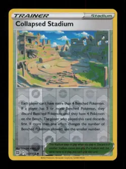 REVERSE HOLO COLLAPSED STADIUM UNCOMMON 137/172 LP POKEMON - Image 1