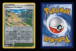 REVERSE HOLO COLLAPSED STADIUM UNCOMMON 137/172 LP POKEMON - Image 3