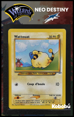 Carte Pokemon Wattouat 75/105 Edition 2 Ed 2 Neo Destiny Wizards FR 1 - Image 1