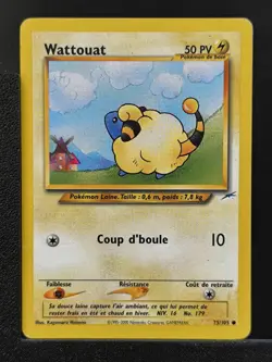 Carte Pokemon Wattouat 75/105 Edition 2 Ed 2 Neo Destiny Wizards FR 1 - Image 2