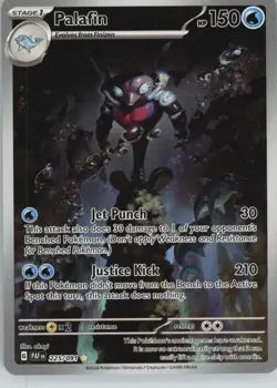 Palafin 225/091 Illustration Rare Paldean Fates Pokemon Near Mint - Image 1