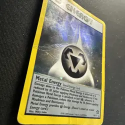Metal Energy 19/111 Neo Genesis Holo Rare DOUBLE SWIRL 2000 Pokemon Vintage DMG - Image 3